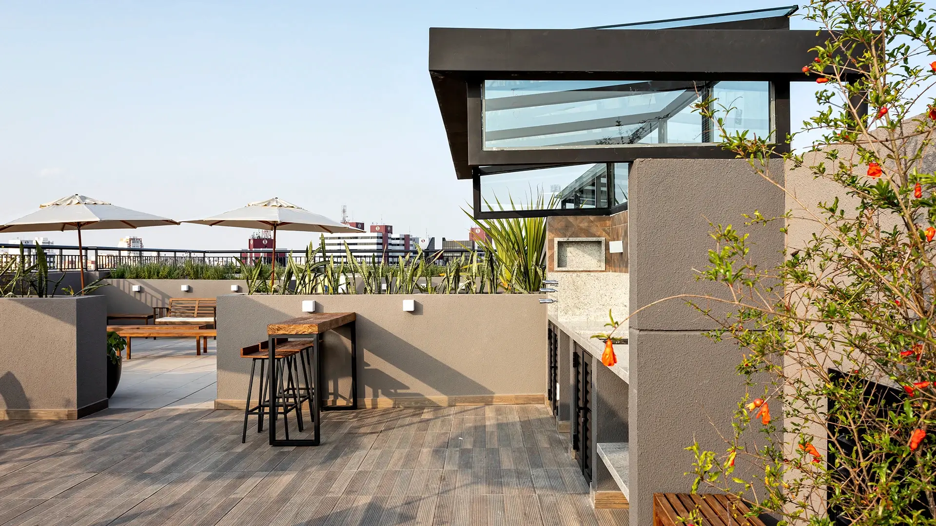 Sky Lounge na Cobertura