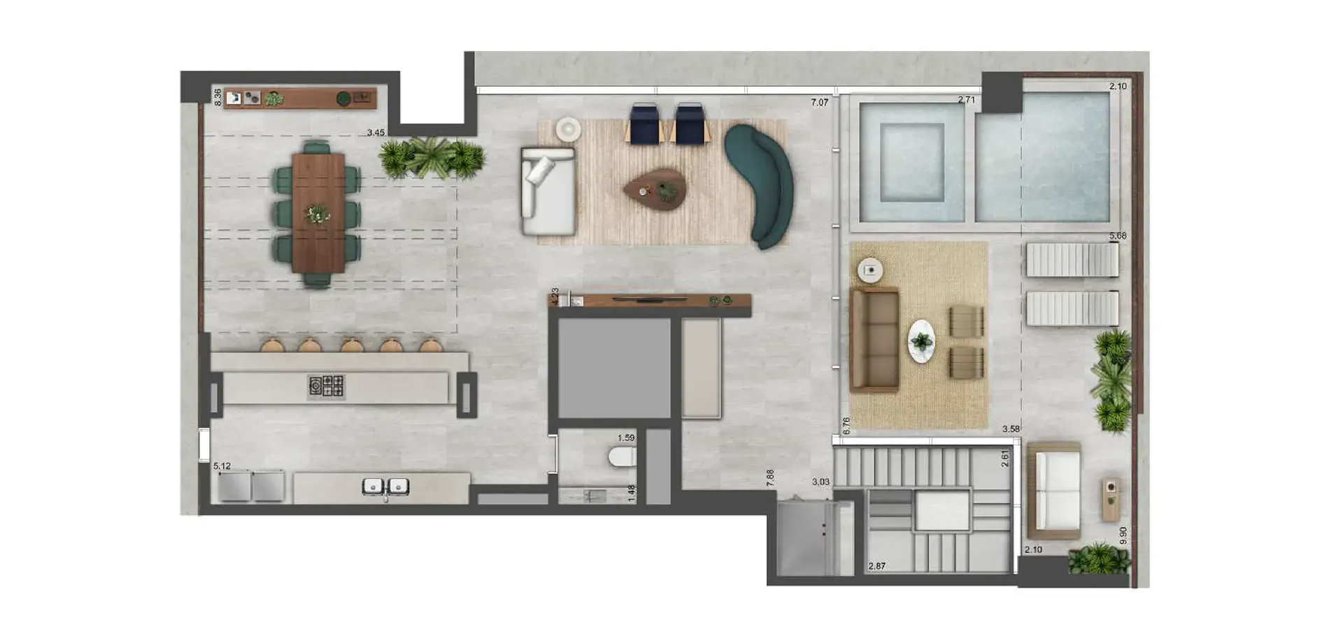 Planta Duplex Superior